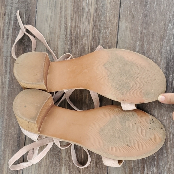 Steve Madden Blush Lace Up Sandals - Picture 10 of 13